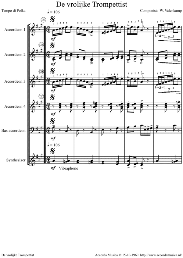 De Vrolijke Trompettist (Orkest) - Afbeelding 2