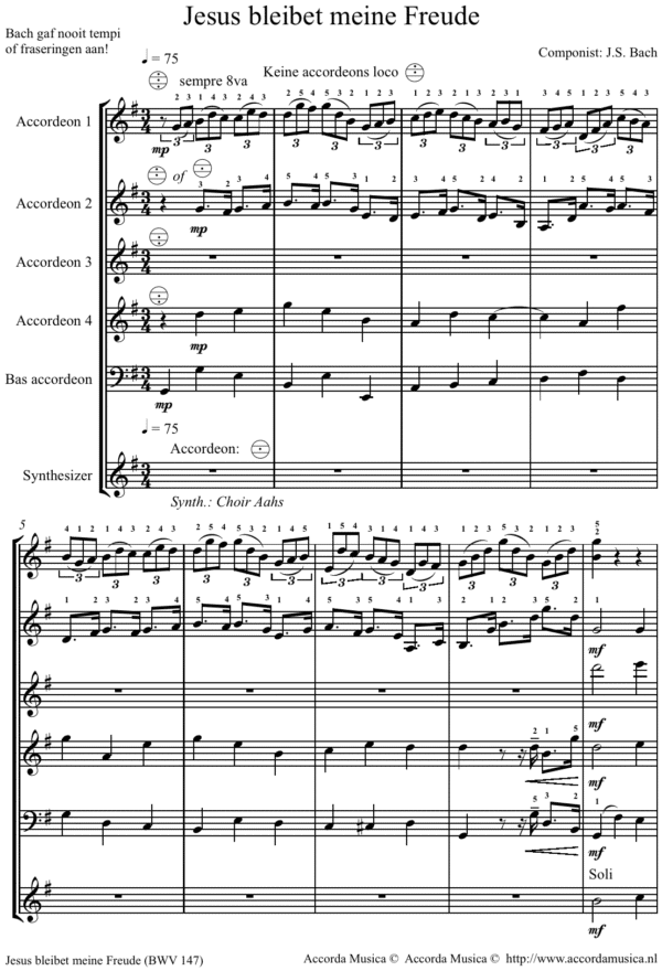 Jesus bleibet meine Freude (BWV 147) - Afbeelding 2