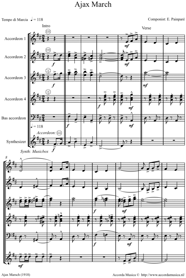 Ajax Marsch (1918) - Afbeelding 2
